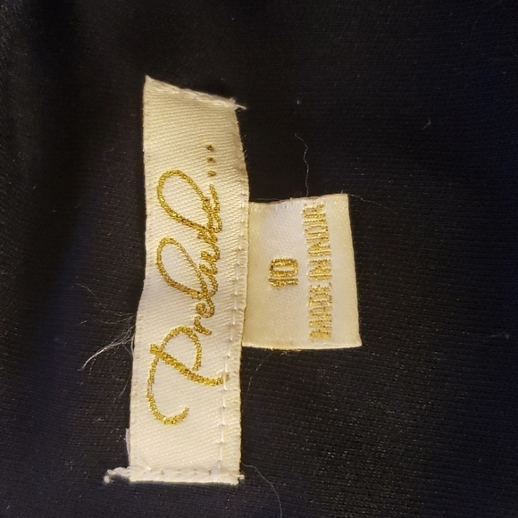 PRELUDE size 10 tiered dress blue with white polka dots - Picture 6 of 7